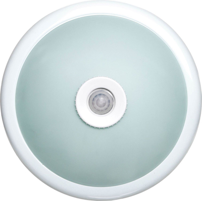Plafon tavani Orno Terral, me sensor lëvizjeje 360°, 2x40W E27, i bardhë