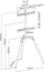Qendër dyshemeje për TV Nedis TV Floor Stand, 50-65", 35kg, e bardhë
