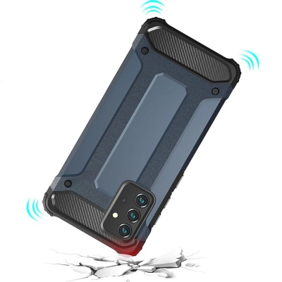 Kapak mbrojtës hibrid Armor për Samsung Galaxy A36, me kënde të përforcuara, antishok, ngjyrë gold