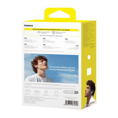 Kufje wireless Baseus Bass 15 Clip, Bluetooth 5.4, TWS, të zeza