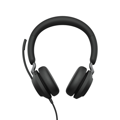 Kufje me kabllo Jabra Evolve2 40 SE, USB Type C dhe USB Type A, të zeza