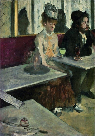 Puzzle Clementoni Museum Degas In A Café, 1000 copa, për të rritur