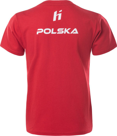 Bluzë fëmijësh Huari Poland Fan Jr 92800426912, pambuk 100%, e kuqe