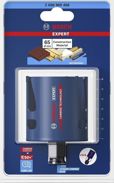 Sharrë rrethore Bosch Expert Power Change Multi Construction, 65mm, për tulla, gips e dru
