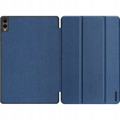 Mbulesa për tabletin Dux Ducis Domo Samsung Galaxy Tab S11 Ultra, PU lëkurë, mbajtëse tri-fold, e kaltër