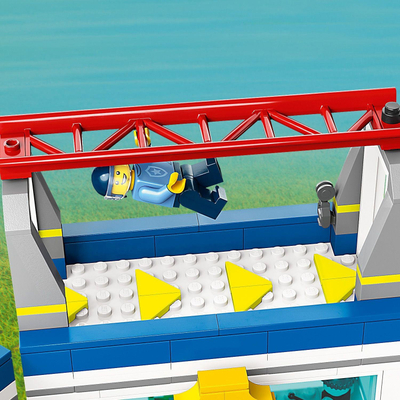 Lodër ndërtuese LEGO City Police Training Academy 60372, set ndërtimi policie, 6+ vjeç, shumëngjyrëshe