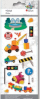 Ngjitëse 3D Titanum Convex Soft Stickers Construction Vehicles, set 16 copë, shumëngjyrëshe