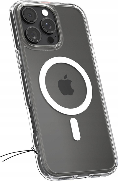 Kapak telefoni Spigen Crystal Hybrid MagSafe, për iPhone 16 Pro, transparent, i bardhë