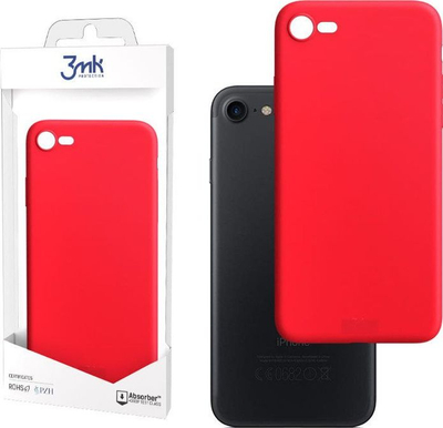 Case telefoni 3mk Matt Case për iPhone 7 8 SE 2020, matte, i kuq
