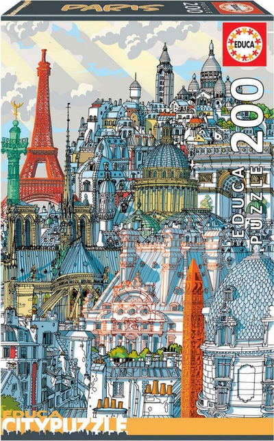 Puzzle Educa: Parisi, 200 copa, +6 vjeç