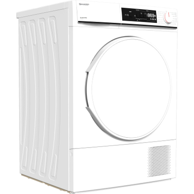 Tharëse rrobash Sharp KD-NHA7S7PW2-DE, me pompë nxehtësie, 7 kg, e bardhë