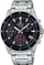 Рачен часовник Casio Edifice EFV-540D-1AVUEF, хронограф, нерѓосувачки челик, црн бројчаник, сребрен