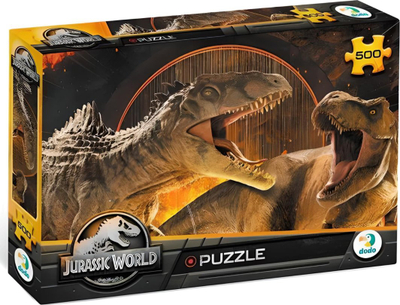Puzzle Dodo Jurassic World, 500 copë, 47x33cm, shumëngjyrësh