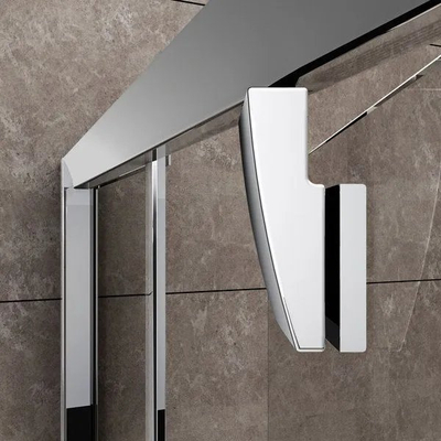 Кабина за туширање Ravak Pivot Chrome Glossy, 80x80x190 cm, проѕирно стакло, сјаен хром