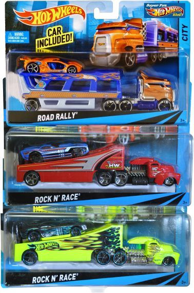 Hot Wheels Super Rig Транспортно Возило со Автомобил
