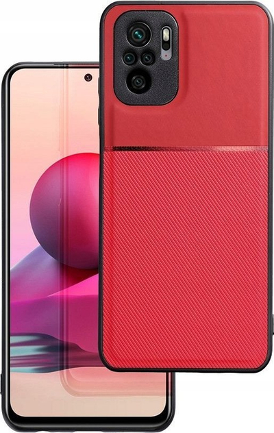 Këllëf telefoni Forcell Noble për Xiaomi Redmi Note 13, i butë, mbron nga goditjet, i kuq