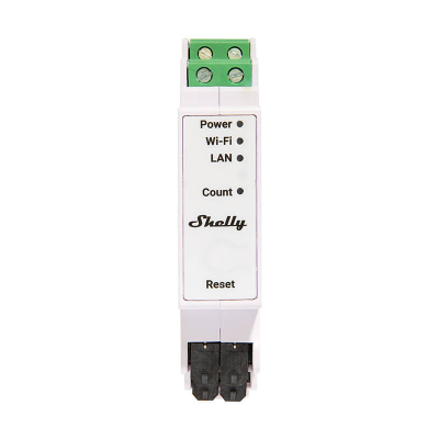 Matës energjie trefazor Shelly Pro 3EM, Wi‑Fi LAN, Bluetooth, i bardhë