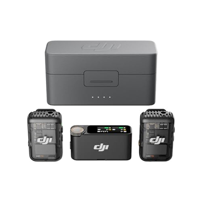 Mikrofon wireless DJI Mic 2, 2 transmetues 1 marrës, anulim inteligjent i zhurmës, 250 m