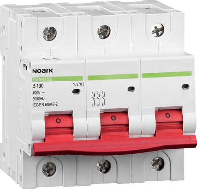 Shkëputës automatik Noark Ex9B125, 3P B80A, 15kA, gri
