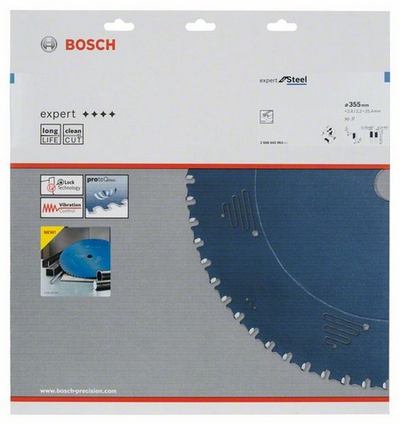Teh sharrë Bosch Expert for Steel 2608643063, 355mm, 90 dhëmbë