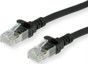 Kабел за мрежа Roline 21.15.2650, Cat6, RJ45, 0.5m, црн