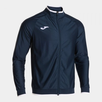Детска спортска јакна Joma Combi Premium Training Jacket Kids, со патент, сина и бела