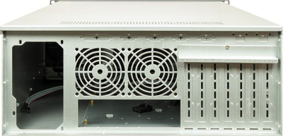 Kasa serveri Inter-Tech 4F28 Rack, 4U, për rack 19", e zezë me argjend