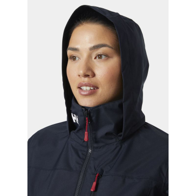 Xhaketë me kapuç për goca Helly Hansen W Crew Hooded Jacket 34448 597, që s’e kap uji, blu