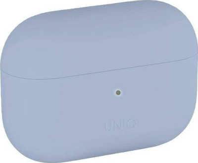 Заштитна футрола UNIQ Lino за AirPods Pro, силикон, со безжично полнење, светло сина