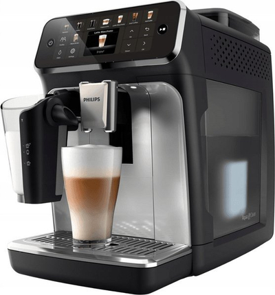 Makina automatike për kafe Philips Series 5500 LatteGo EP5546/70, 20 receta, sistem LatteGo, e zezë argjendi