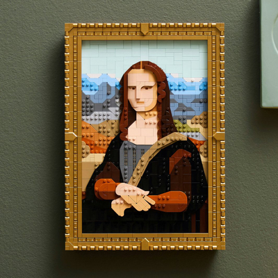 Model 3D dekorativ Mona Lisa, set artistik, shumëngjyrësh