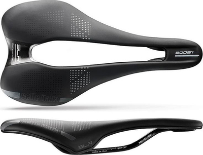 Selë biçiklete Selle Italia SLR Boost TM Superflow L, tuba mangani, Duro Tek, e zezë