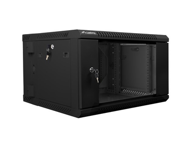 Kabinet muror rrjeti Lanberg WF02-6606-10B, 19" 6U, 60kg, i zi
