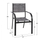 Set Tavolinë 150×90 cm + 6 karrige textilene,"HM11532.01", gri