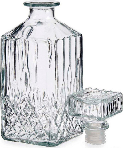Set për whisky Vivalto, 1 shishe 0.9L, 4 gota 0.3L, qelq transparent