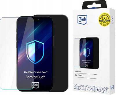 Заштитен сет 3MK Comfort Duo за Samsung Galaxy A36 A56, црн, мат