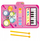 Tapet muzikor interaktiv Lean Toys Jazz Play Mat, 2 në 1 piano dhe daulle, rozë
