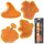 Set forma pjekjeje Halloween me stampë modeli, 4 forma, plastikë, shumëngjyrësh