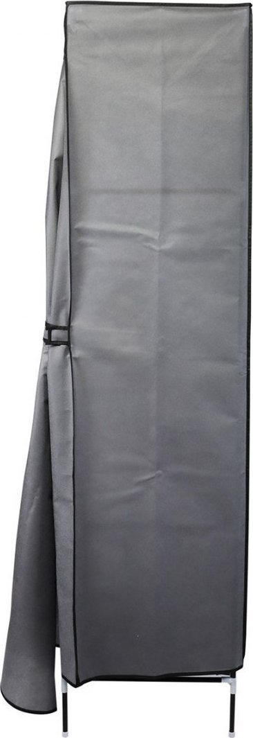Dollap tekstil Saska Garden, 168x45x172cm, me rafte, gri e errët