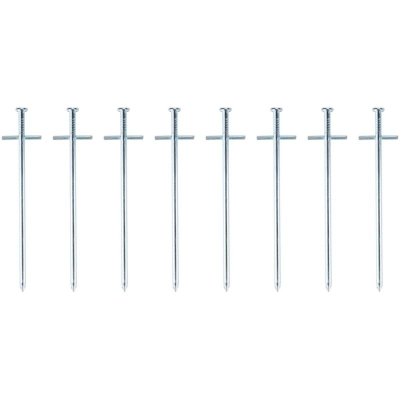 Kunë tende Camp Active Steel, 17.5 cm, set me 8 copë, ngjyrë argjendtë