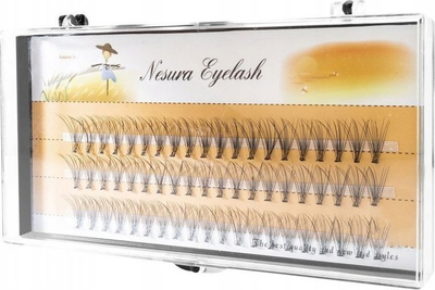 Qerpikë artificial Nesura Eyelash Clusters, 9 mm, 60 copë, të zinj