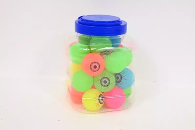 Set toptha gome Gazelo Rubber Ball Eye Z10265, 26 copë, shumëngjyrëshe