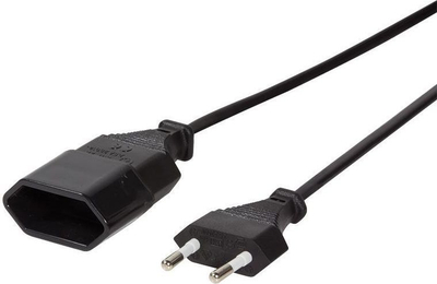 Kabllo vazhduese e rrymës LogiLink CP124 Euro CEE 7/16, e zezë, 3 m - CP124