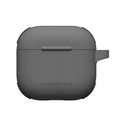 Kuti mbrojtëse AmazingThing Omni Case për AirPods 4, TPU, mbështetje wireless, e zezë