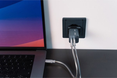 Karikues GaN Verbatim 35W, USB C PD, USB A QC 3.0, gri