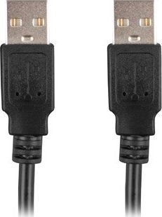 Kabllo Lanberg USB-A 2.0, M/M, 0.5m, e zezë