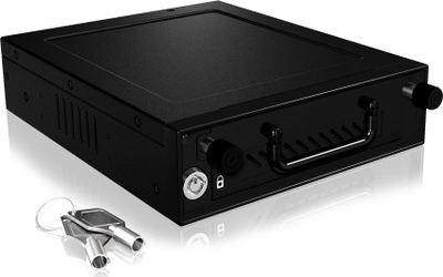 Sirtar disku ICY BOX IB-148SSK-B, 3.5", SATA, me çelës, i zi