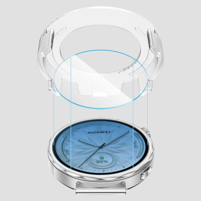 Mbrojtës ekrani Tech-Protect Easy Set+ për Huawei Watch GT 5 41mm, xham i forcuar 2 copë, transparent