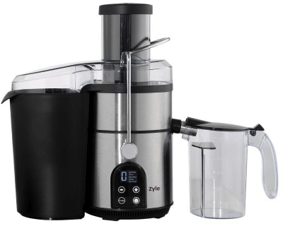 Shtrydhëse frutash me centrifugë Zyle ZY205JC, 1300W, filtër titan, e bardhë me të zezë