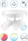 Spot tavan inteligjent WiZ Imageo, LED RGB 3x5W, Wi‑Fi Bluetooth, i bardhë